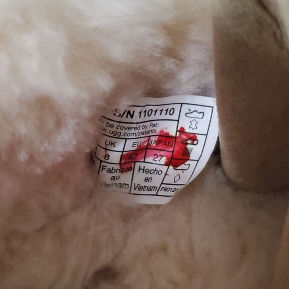 UGG Ascot Slipper Grey Suede Wool Comfort Loafer Men's US 9 NIB - Picture 8 of 16